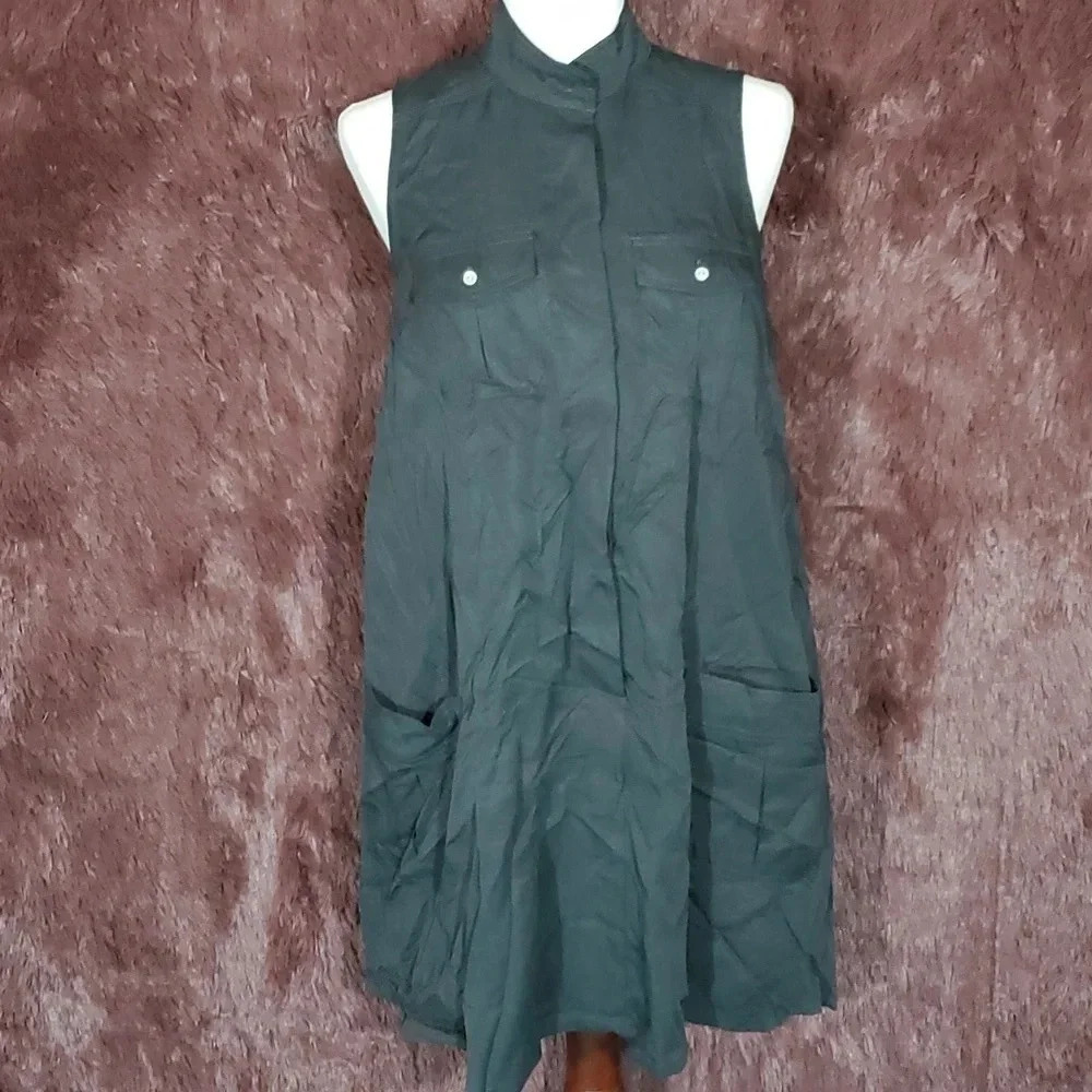 Sharagano Sleeveless Tencel Dress